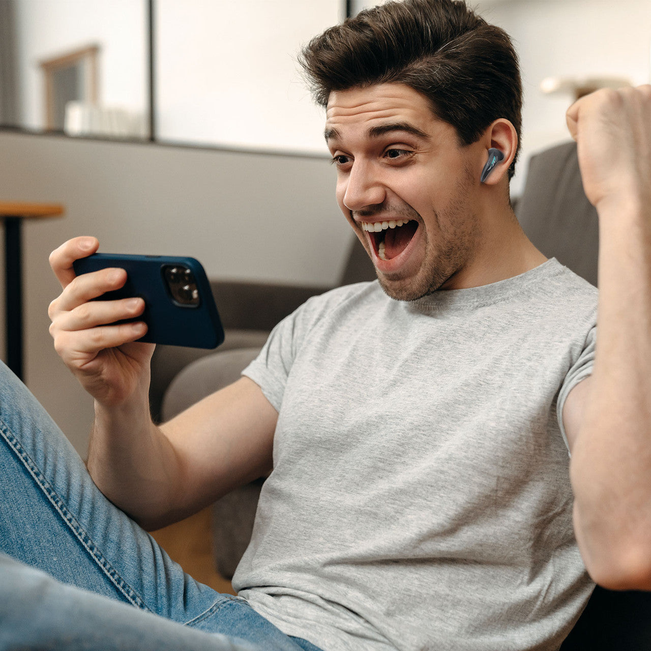 Laser Wireless Gaming ANC Earphones Black 7