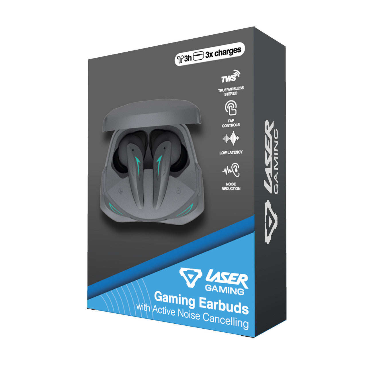 Laser Wireless Gaming ANC Earphones Black 10