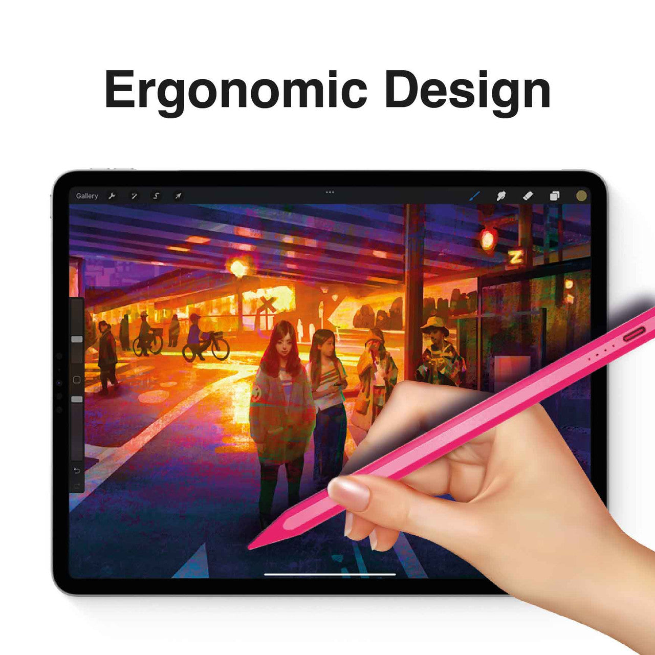 Laser Active Stylus Pen for iPad - Pink 4
