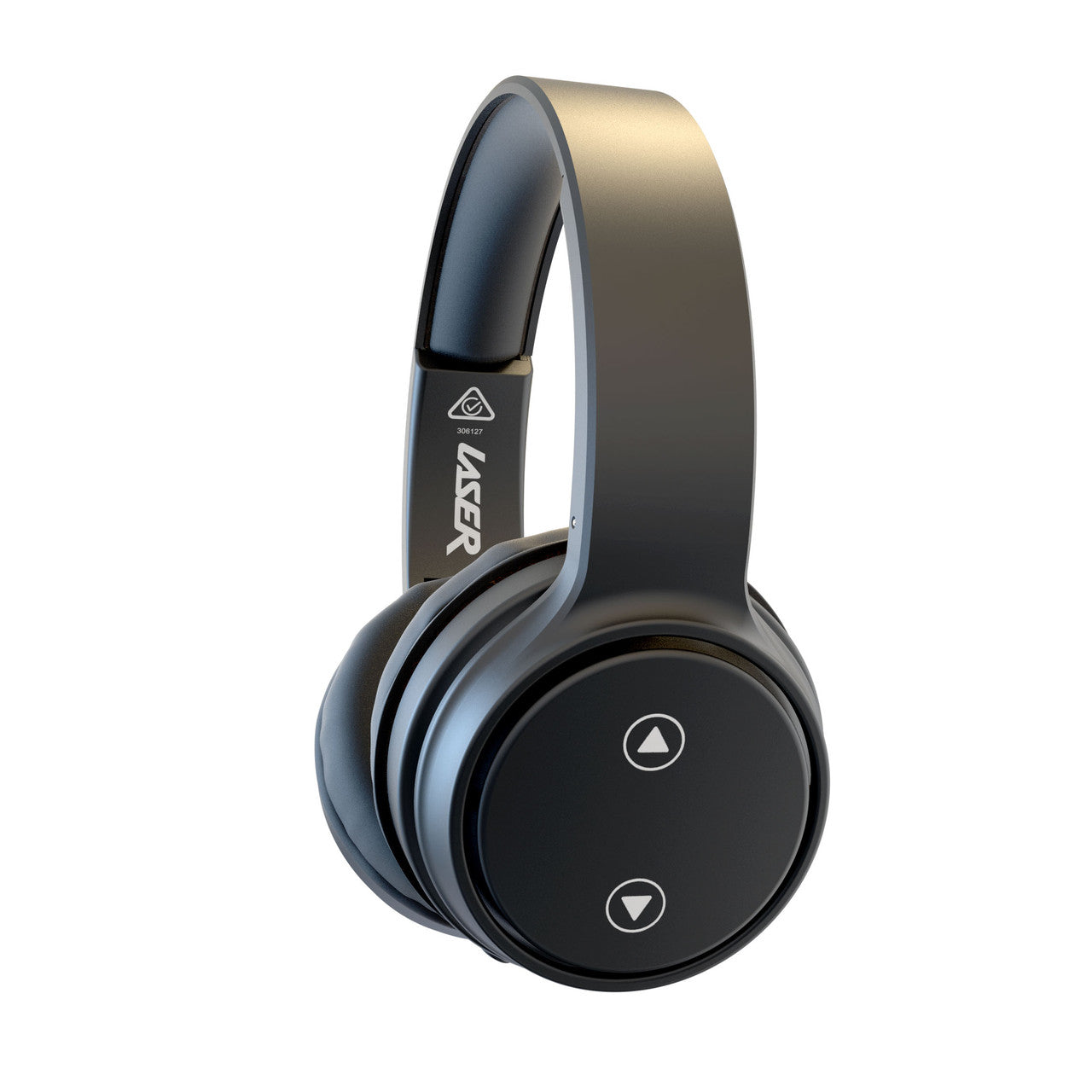 Laser Foldable Bluetooth Headphones with Mic Black 5