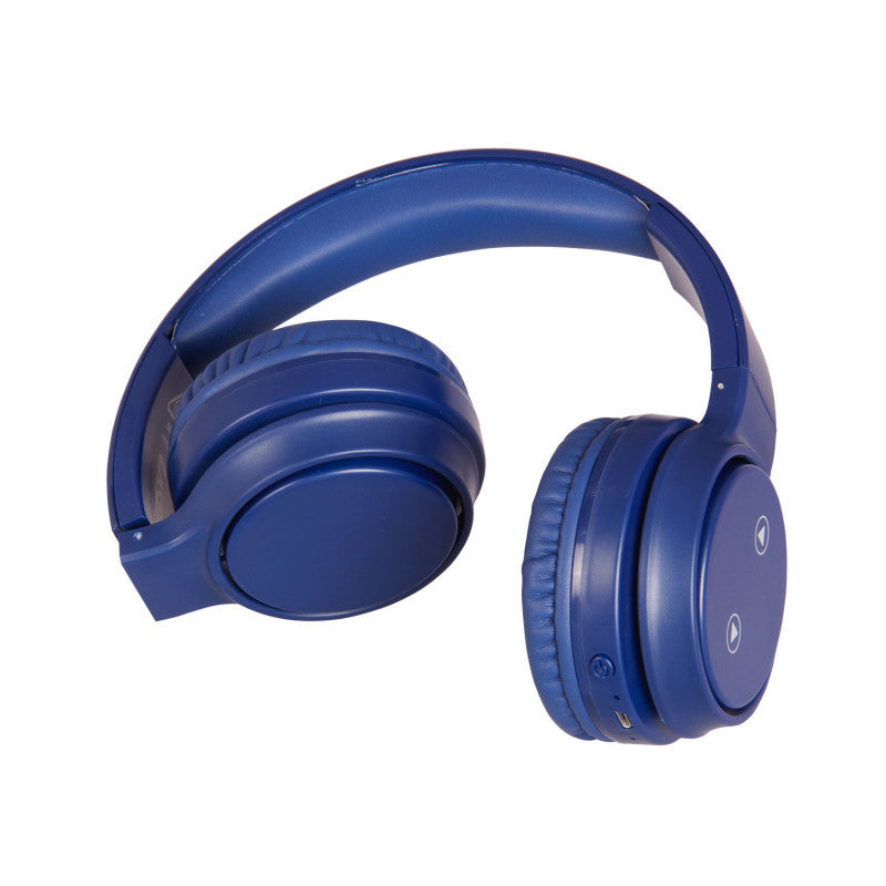 Laser Foldable Bluetooth Headphones with Mic - Navy Blue 4