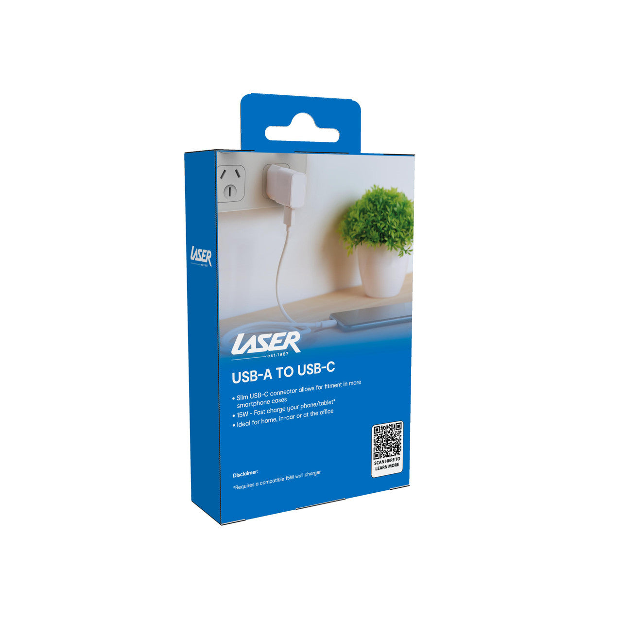 Laser USB Type-C 3.1 to A Cable 1M White 6