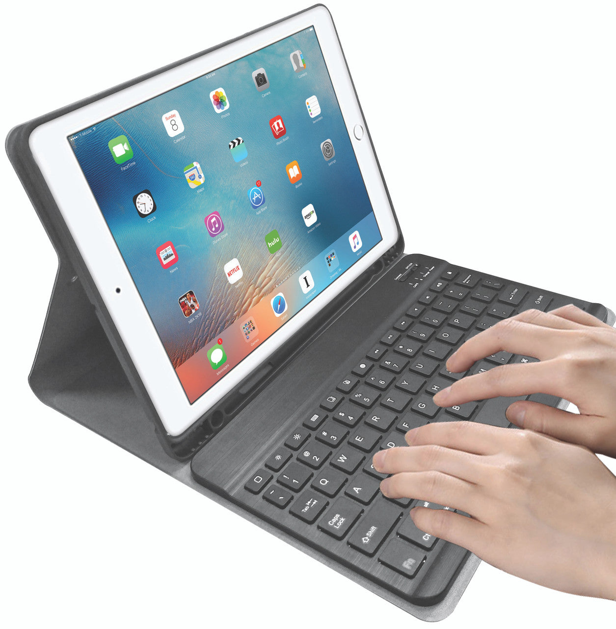 Laser Keyboard Case for iPad 10.2" - Black 4