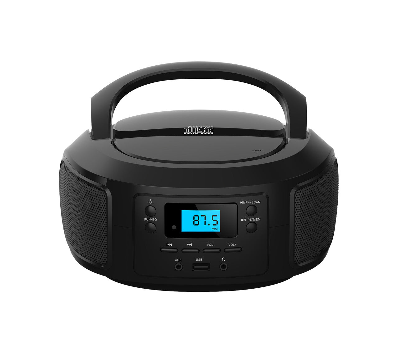 Laser Bluetooth CD/MP3 Boombox - Portable FM Radio Player 4