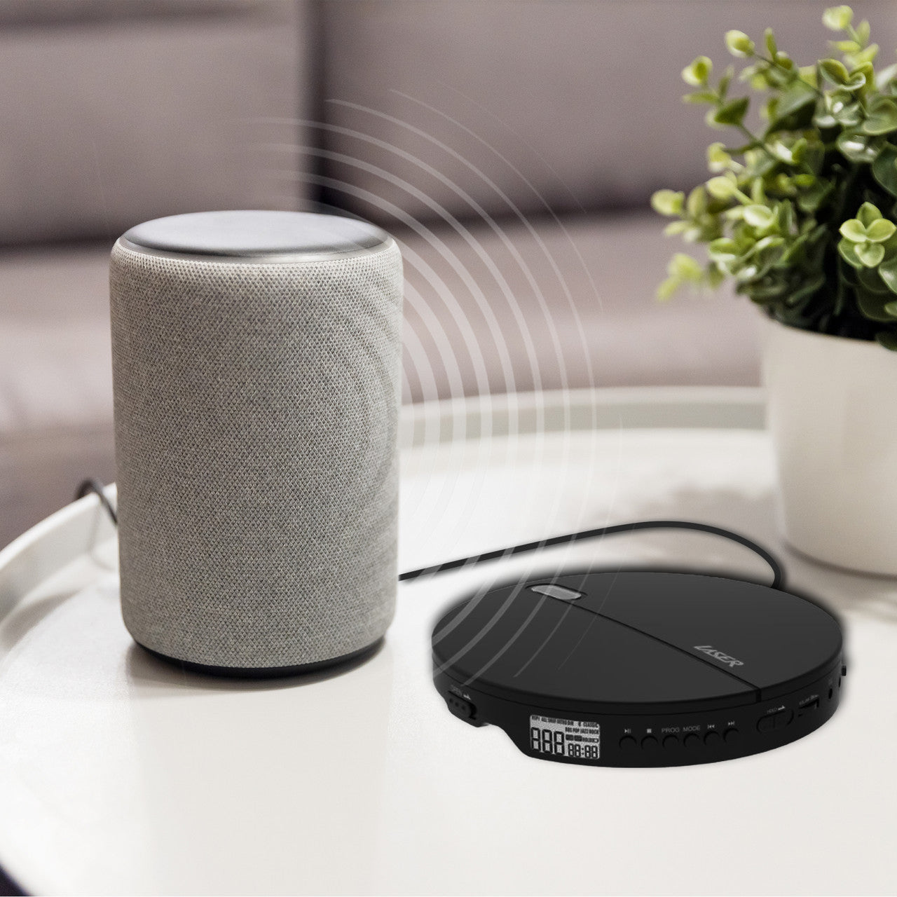 Laser Portable CD MP3 Player with Anti-Skip Tech and Headphones 3