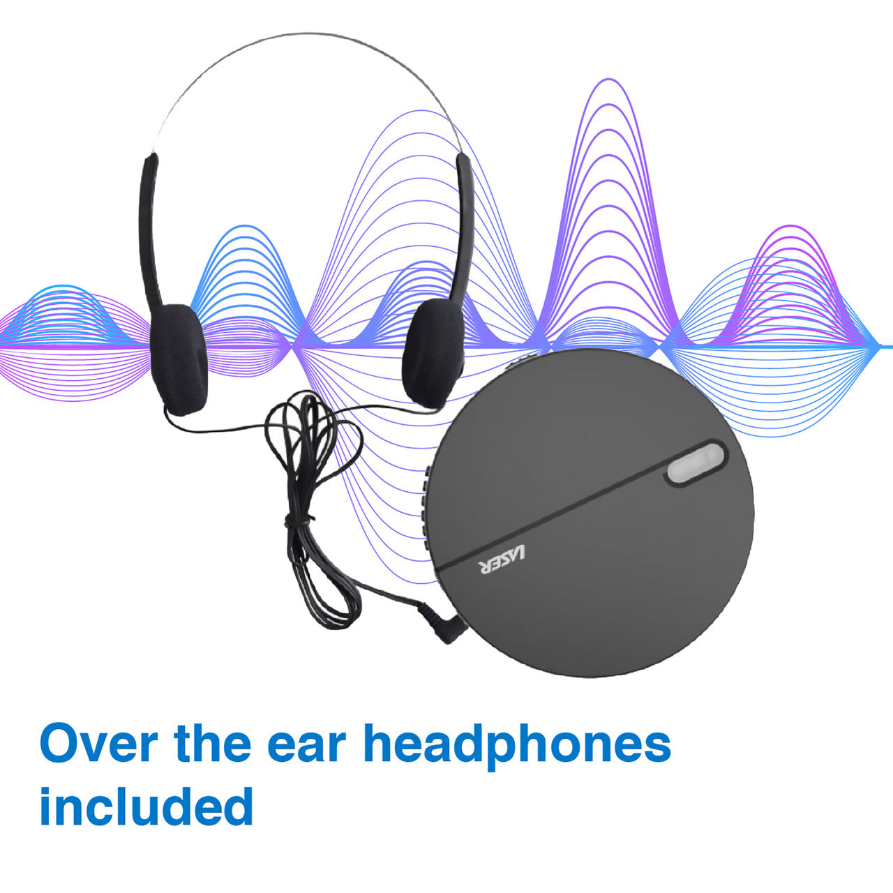 Laser Portable CD MP3 Player with Anti-Skip Tech and Headphones 6