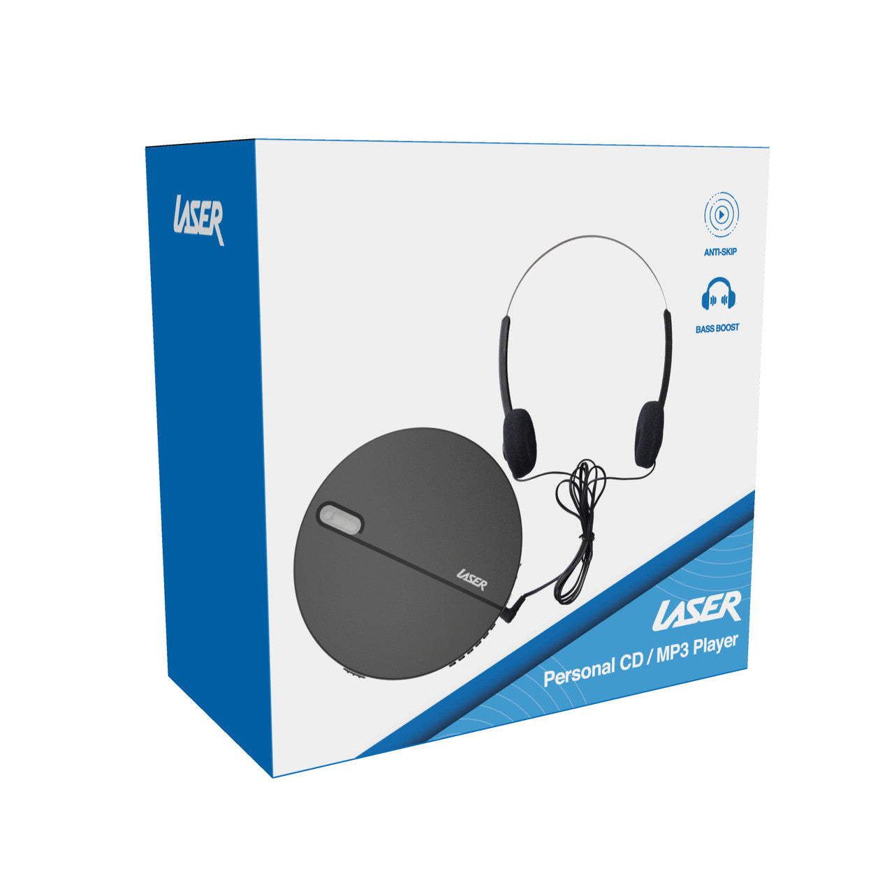 Laser Portable CD MP3 Player with Anti-Skip Tech and Headphones 10