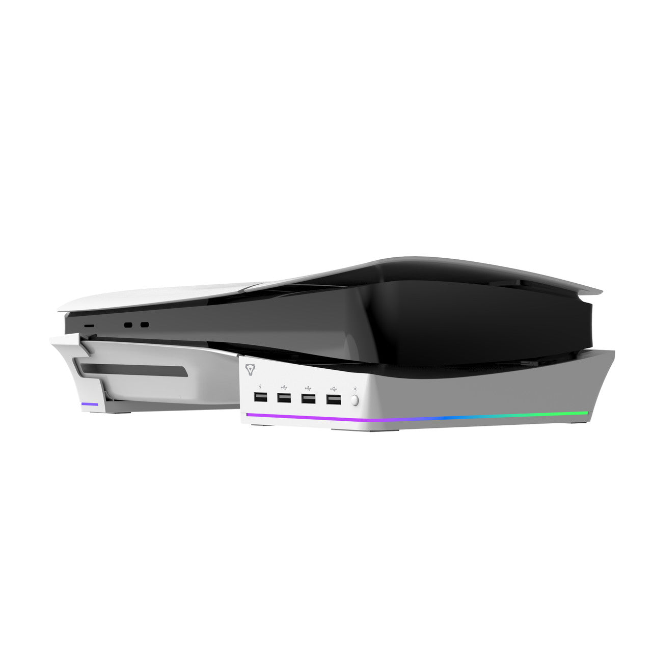 Laser Gaming PS5 Slim RGB Horizontal Stand with 4 USB Ports 4