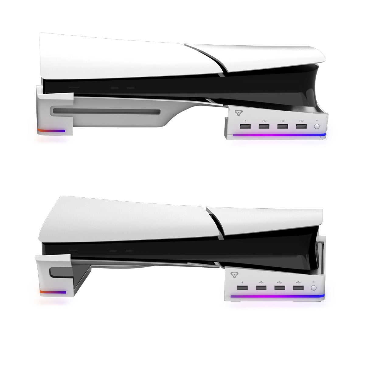 Laser Gaming PS5 Slim RGB Horizontal Stand with 4 USB Ports 5