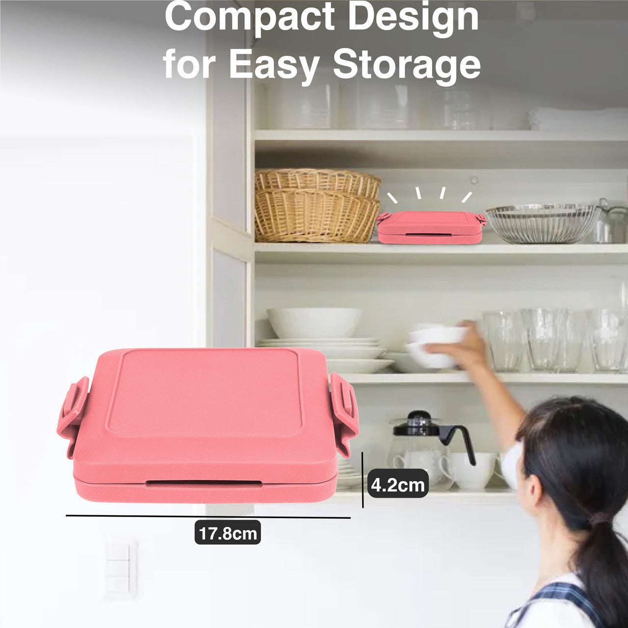 Laser Microwave Toastie Maker Flamingo Pink 5