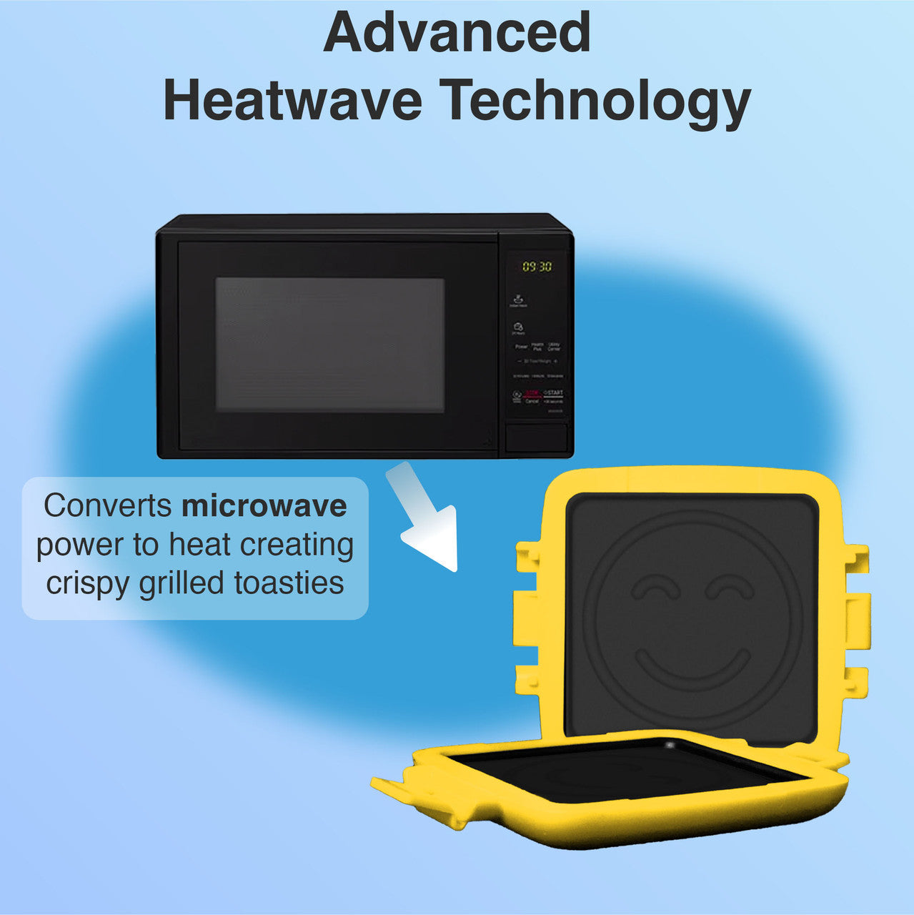Laser Microwave Toastie Maker Smiley Face 7