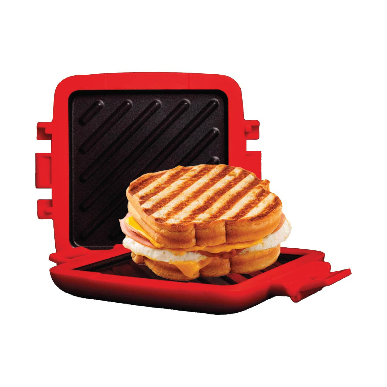 Laser Microwave Toastie Maker with Heatwave Tech Red 11