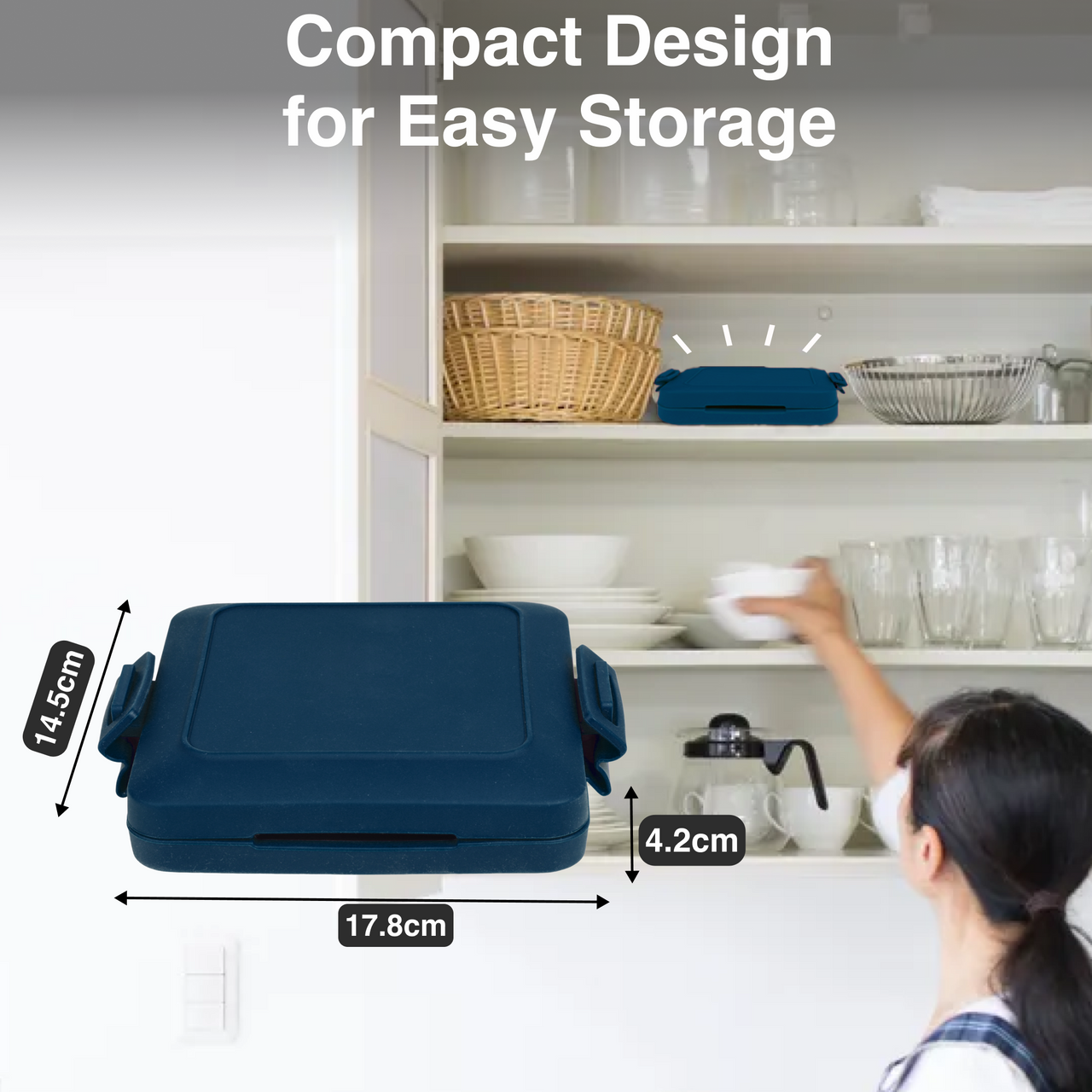 Laser Heatwave Tech Microwave Toastie Maker Blue 3