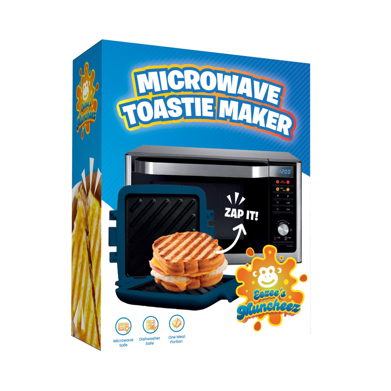 Laser Heatwave Tech Microwave Toastie Maker Blue 10