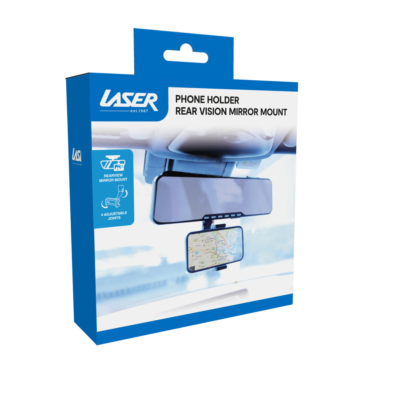 Laser Phone Holder Rear Vision Mirror Mount 6