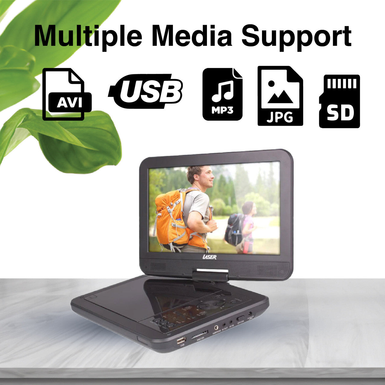 Laser 10” Portable DVD Player with Anti-Skip Technology 5