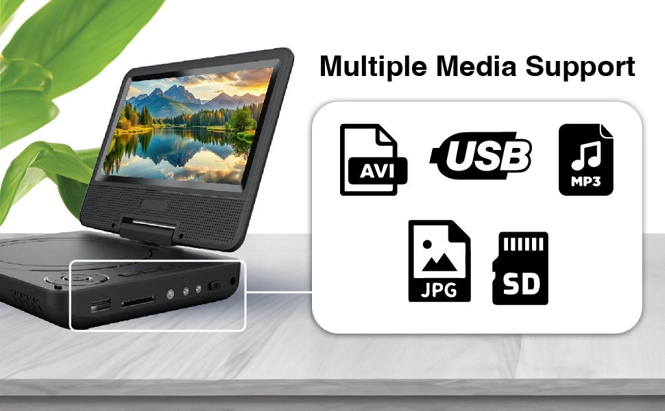 Laser Portable DVD Player 7 inch 3