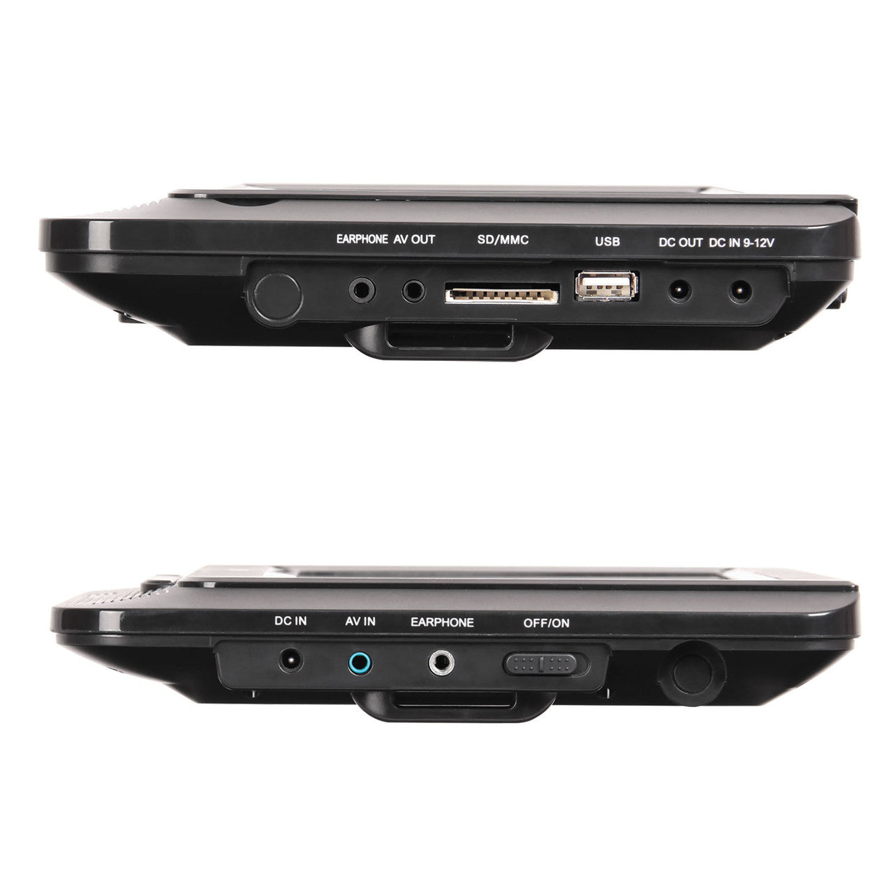 Laser 9 Inch Dual Screen DVD Player Black 8