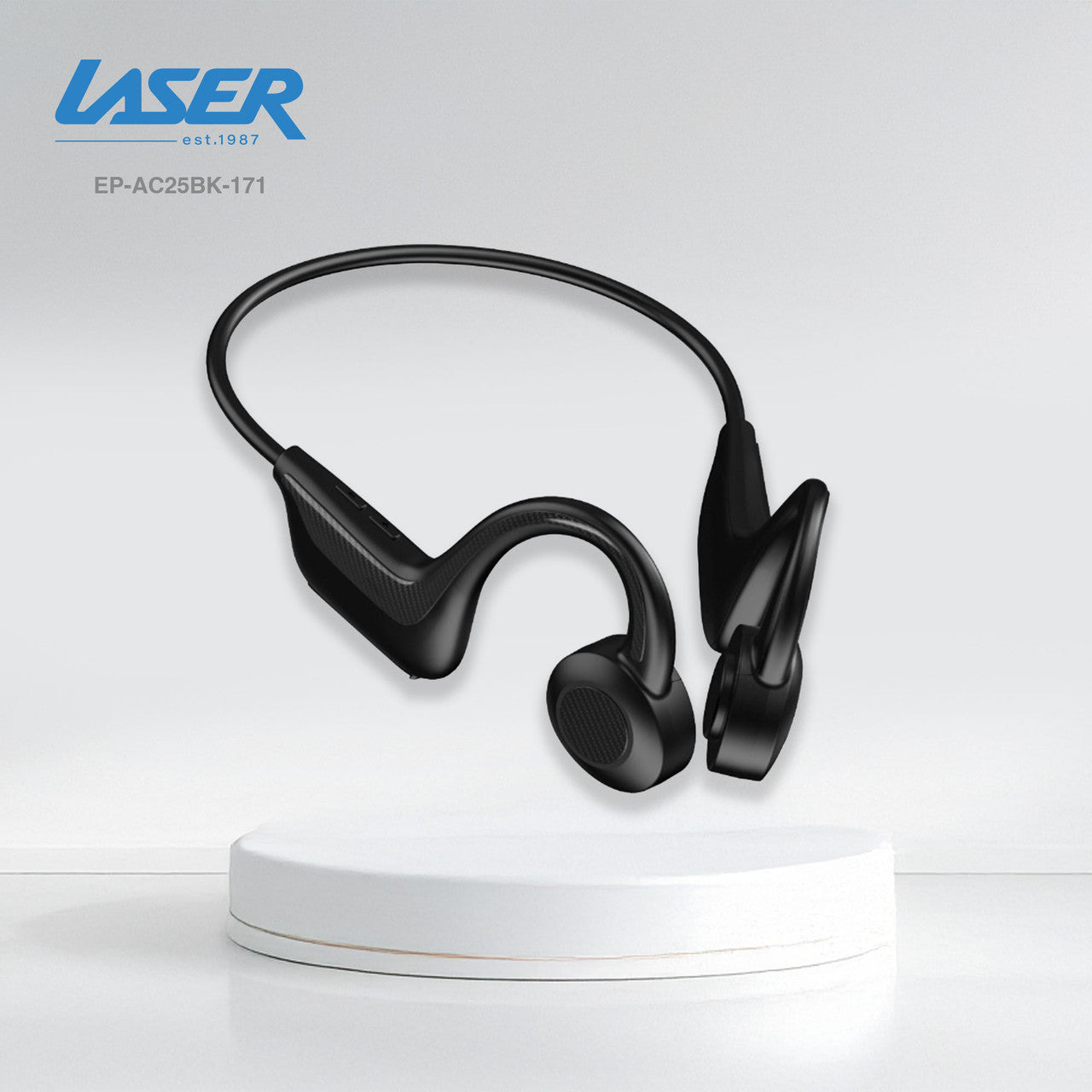 Laser Wireless Open Ear Earphones Black 8