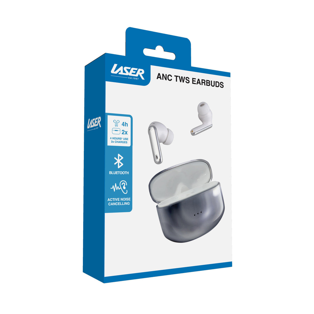 Laser Noise Cancelling TWS Earbuds Silver 11