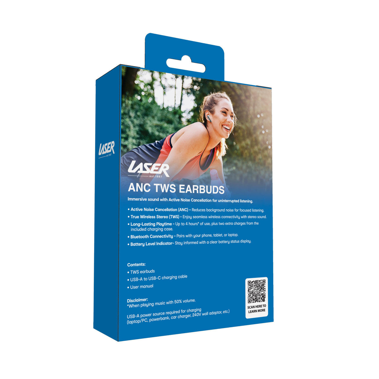Laser Noise Cancelling TWS Earbuds Silver 12