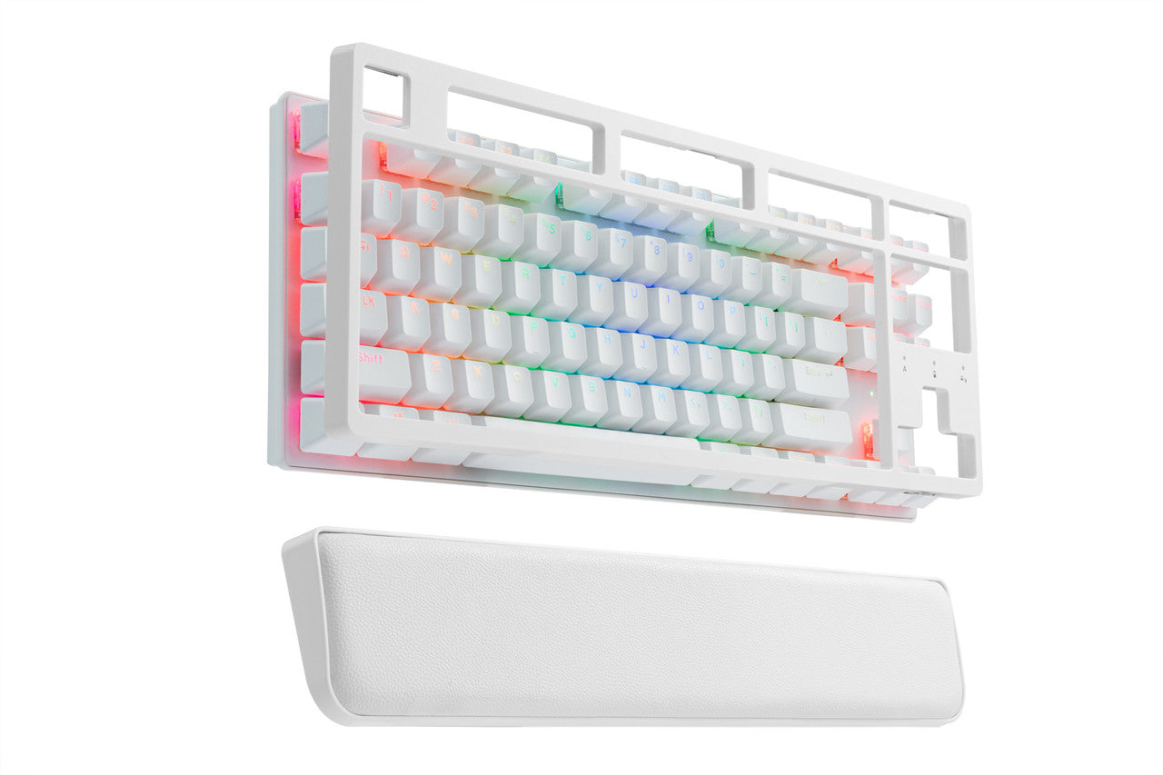 G-TEK Cyborg 87-Key Wired Bluetooth Keyboard White 5