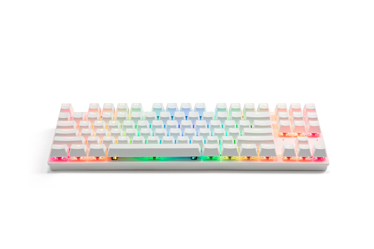 G-TEK Cyborg 87-Key Wired Bluetooth Keyboard White 7