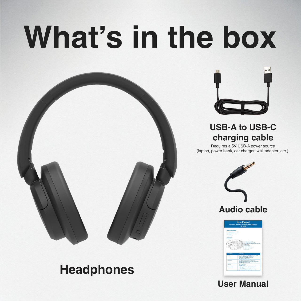 Laser ANC Bluetooth Headphones Black 9