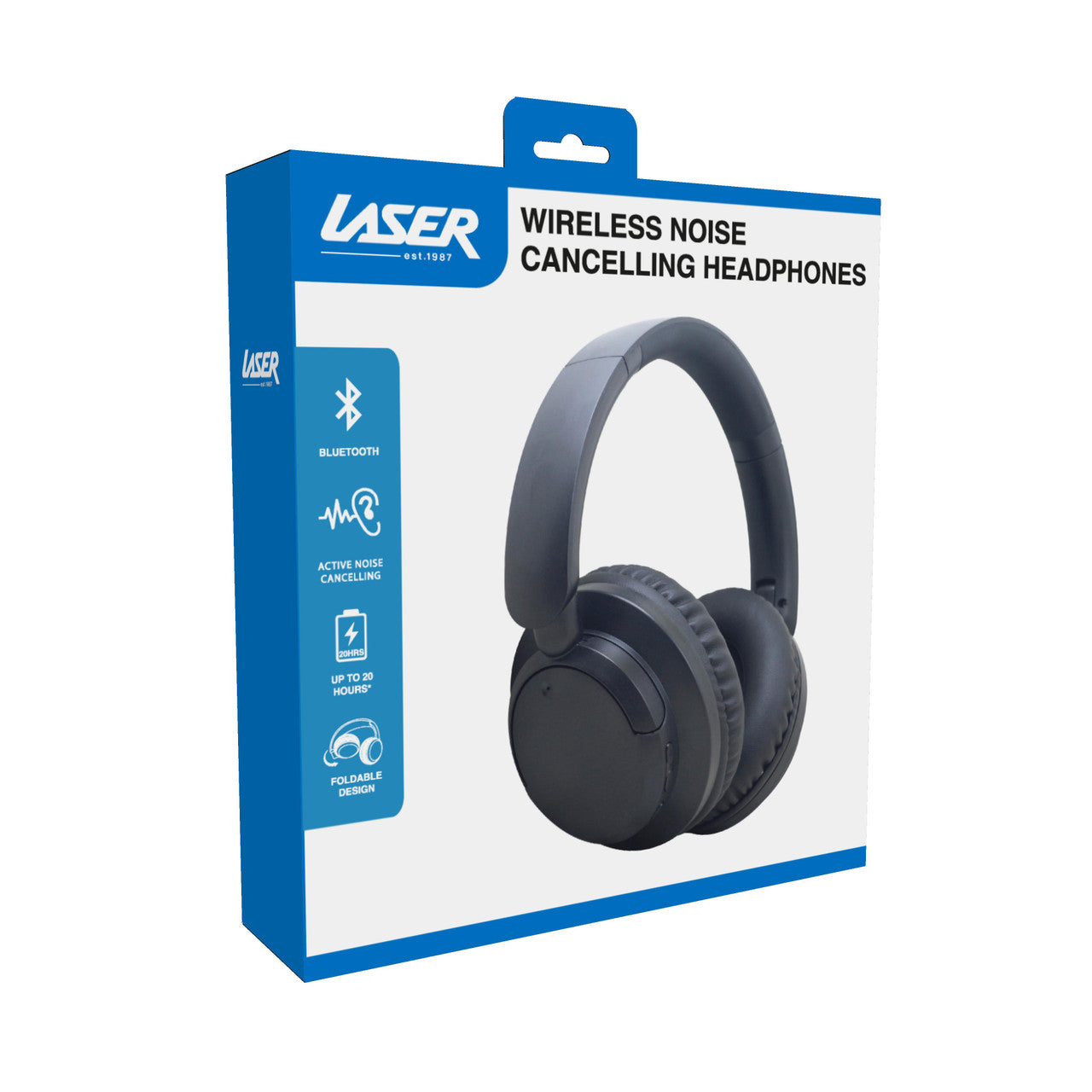 Laser ANC Bluetooth Headphones Black 10