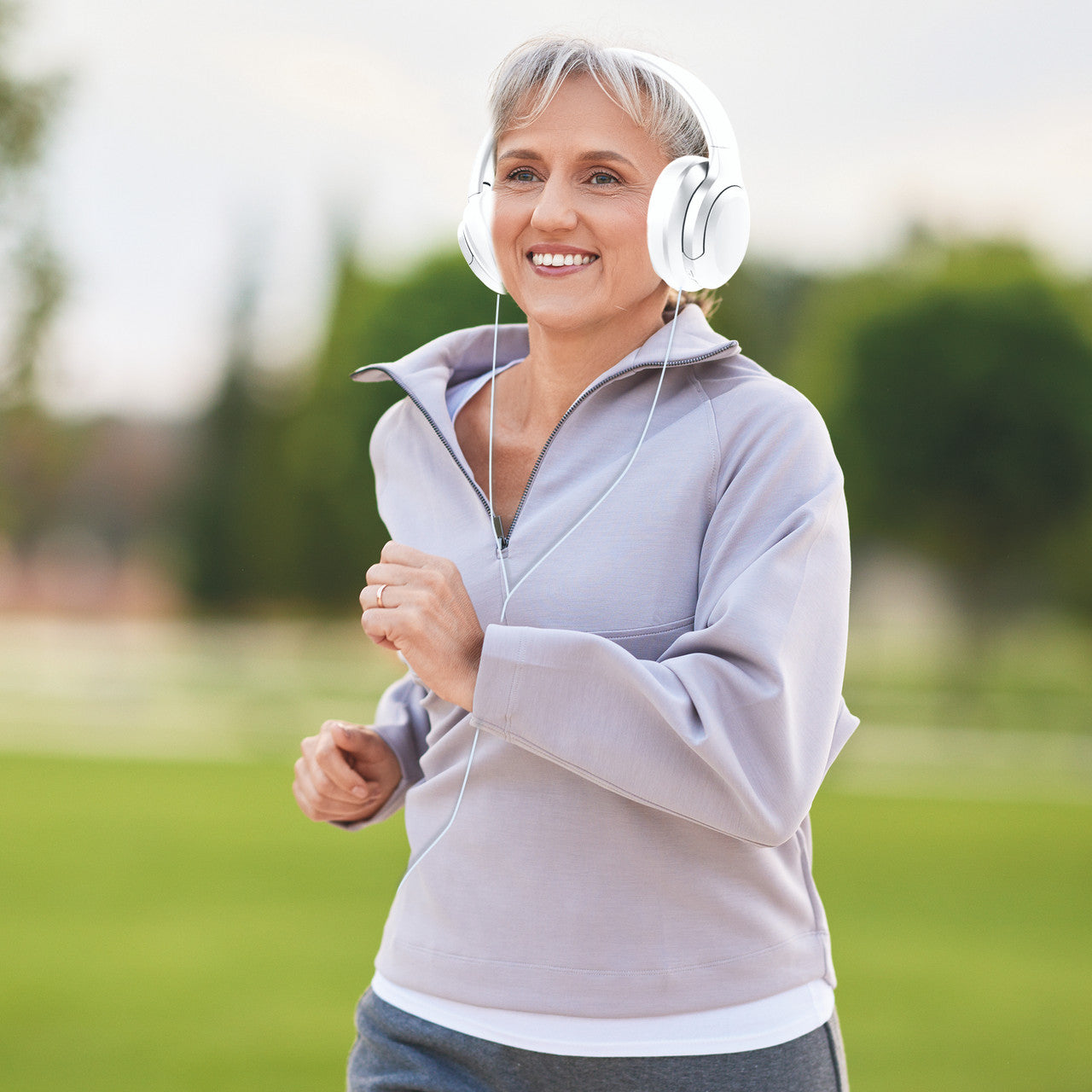 Laser ANC Bluetooth Headphones 20hr Battery - White 4