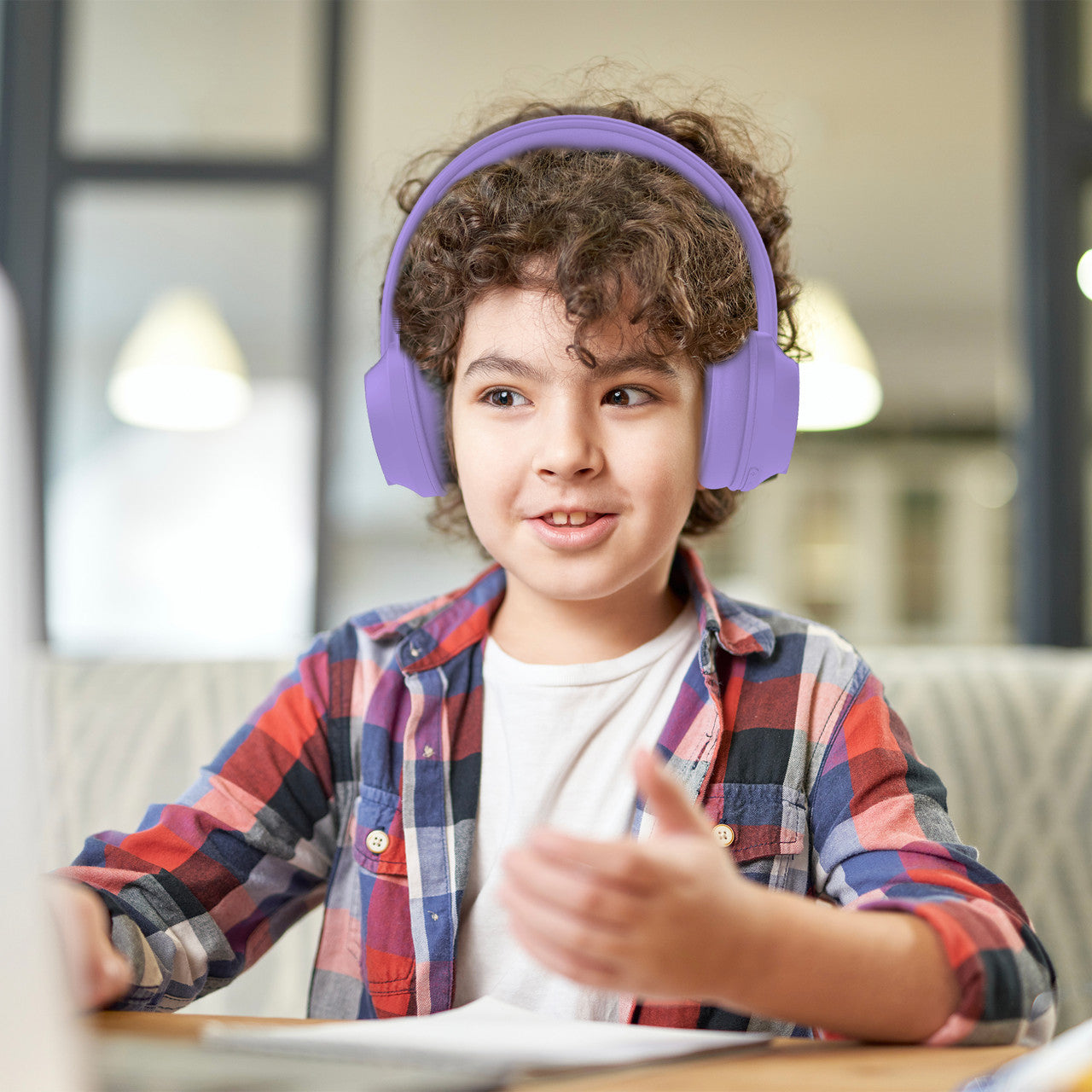 Laser Volume Limited ANC Kids Headphones Lilac 3