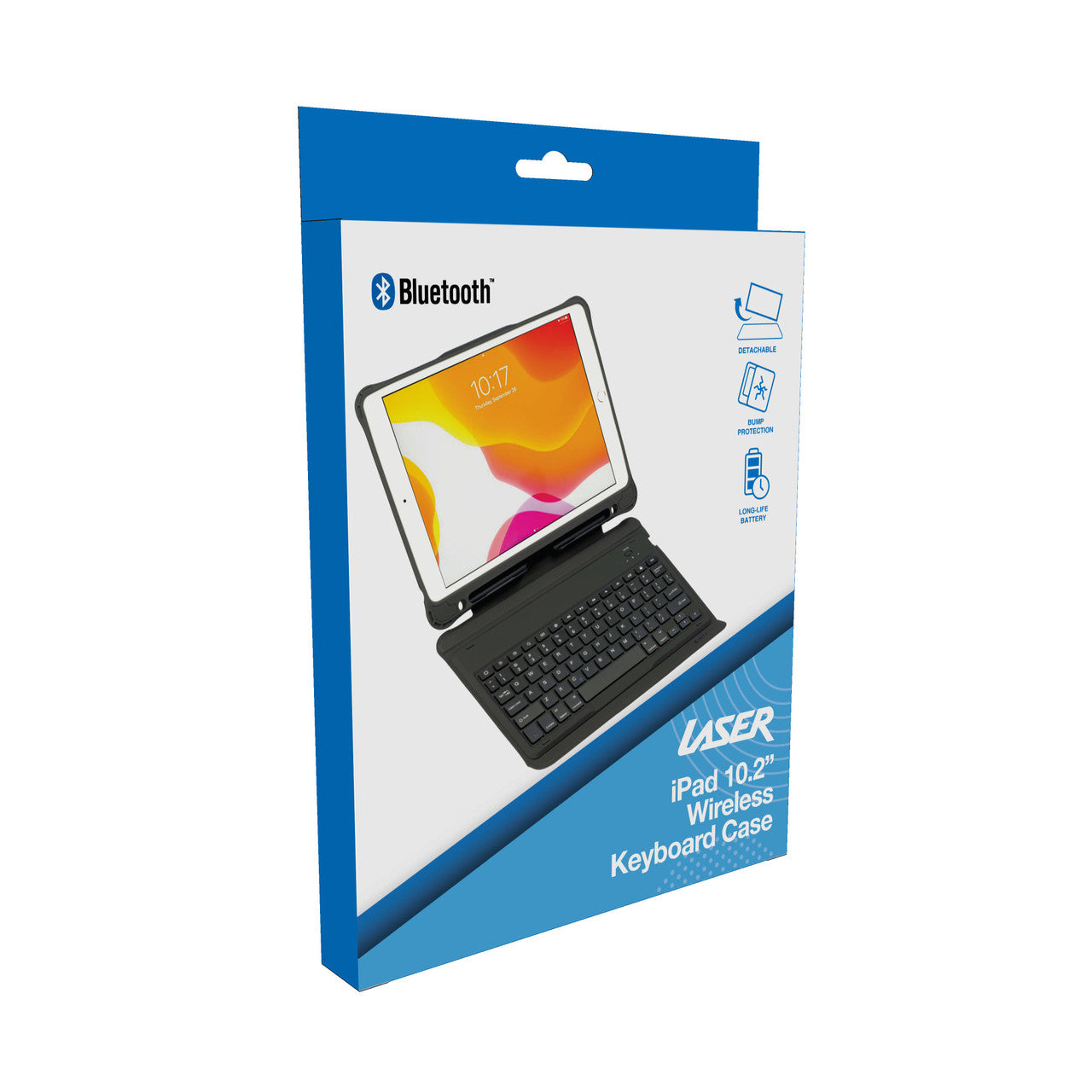 Laser iPad 10.2-inch Wireless Keyboard Case Black 5