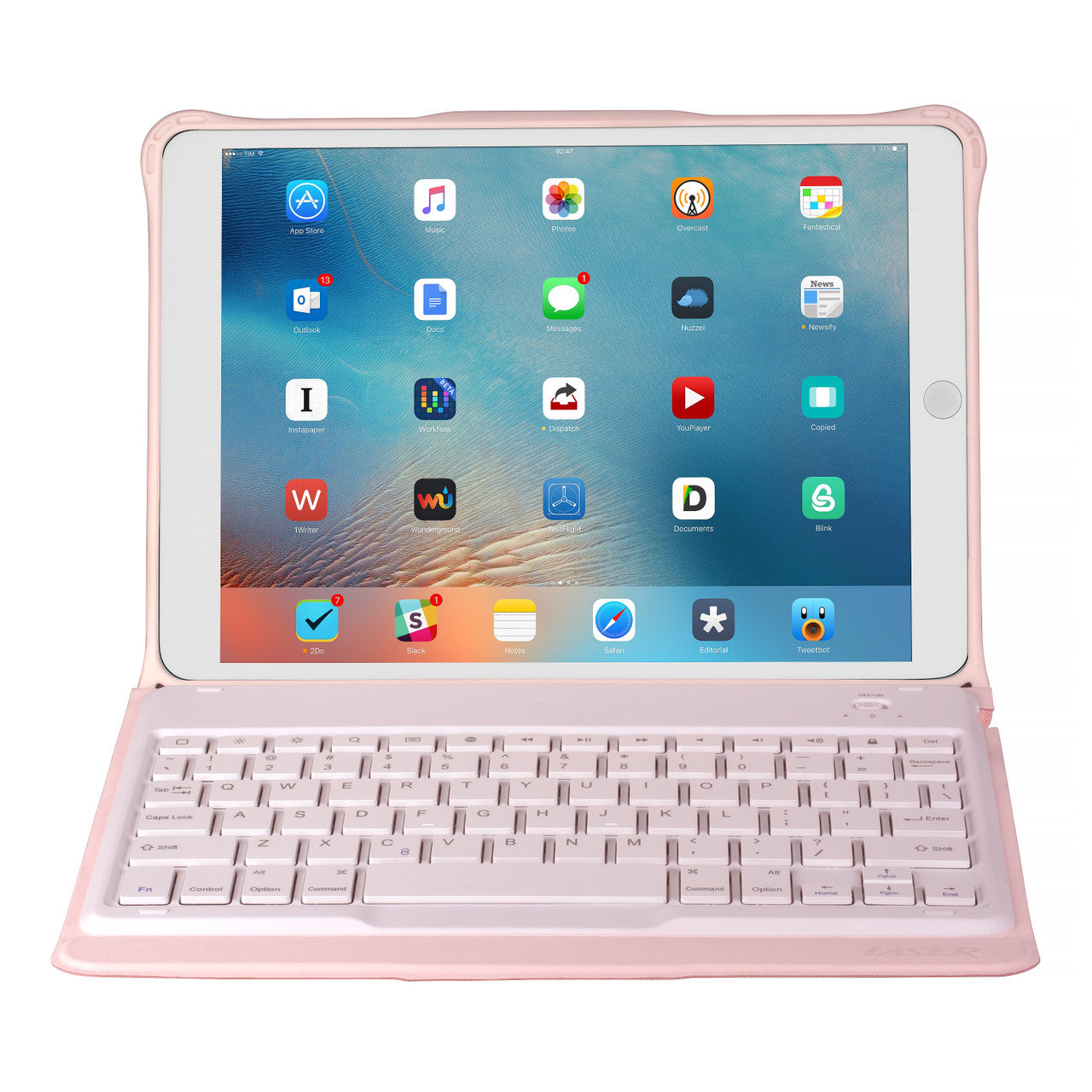 Laser iPad 10.2-inch Wireless Keyboard Case Pink 4
