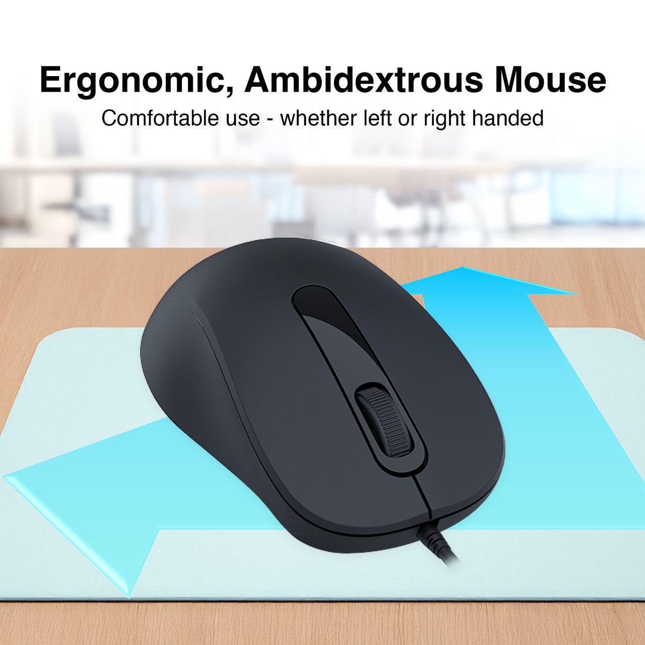 Laser Wired Office Keyboard Mouse Combo 3