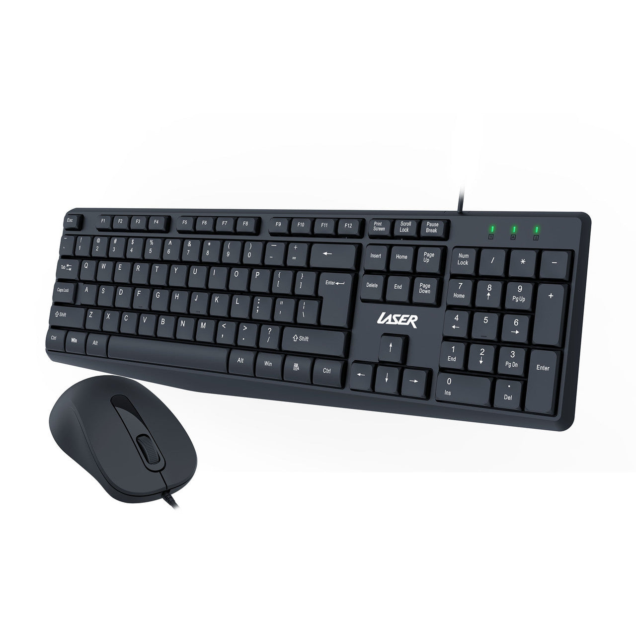 Laser Wired Office Keyboard Mouse Combo 8