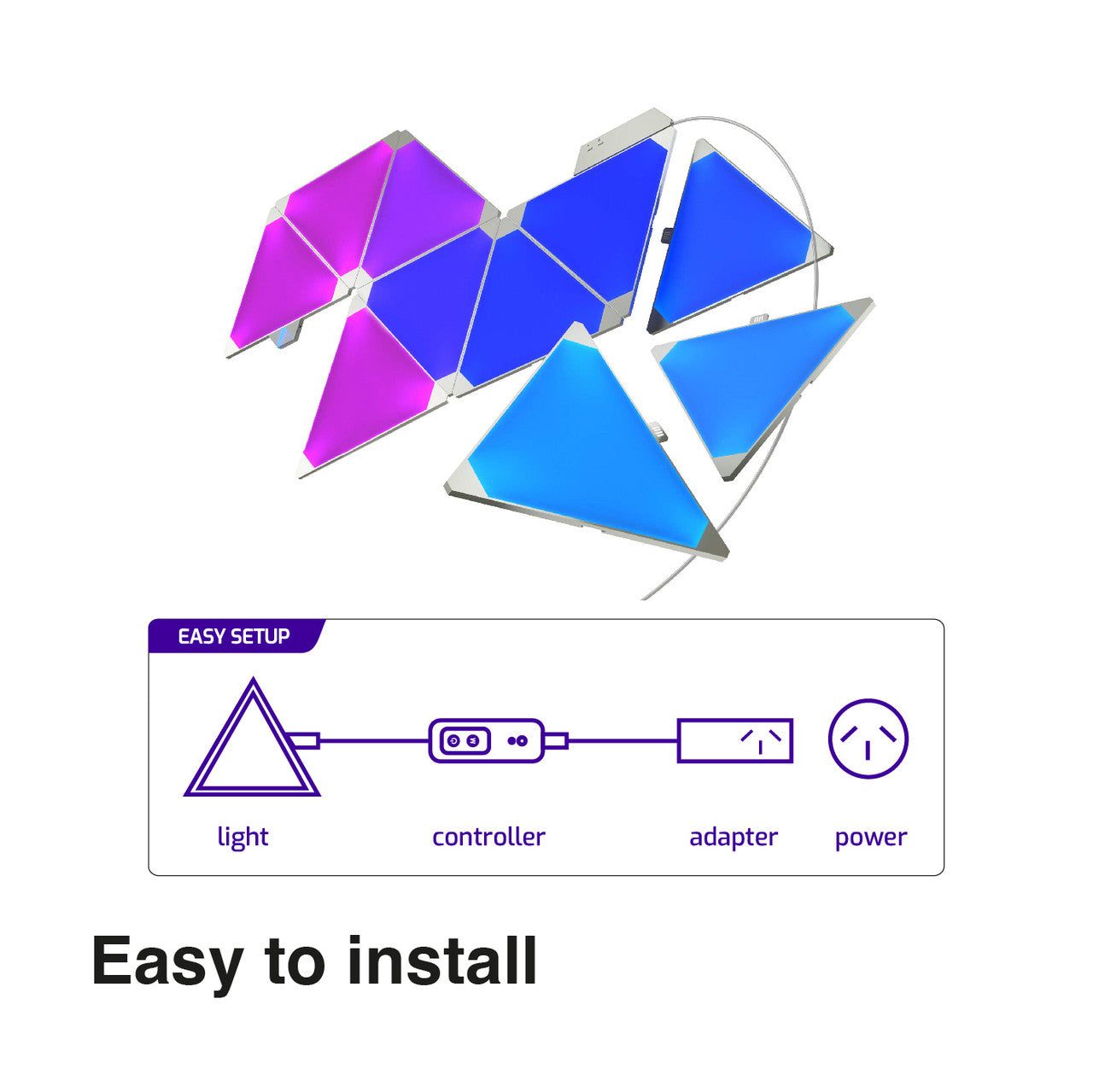 Laser Smart DIY Triangle Light WiFi RGB 10-Pack 6