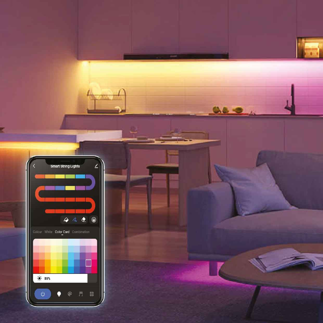 Laser Smart LED Multicolour Strip Light - 3 metres 3
