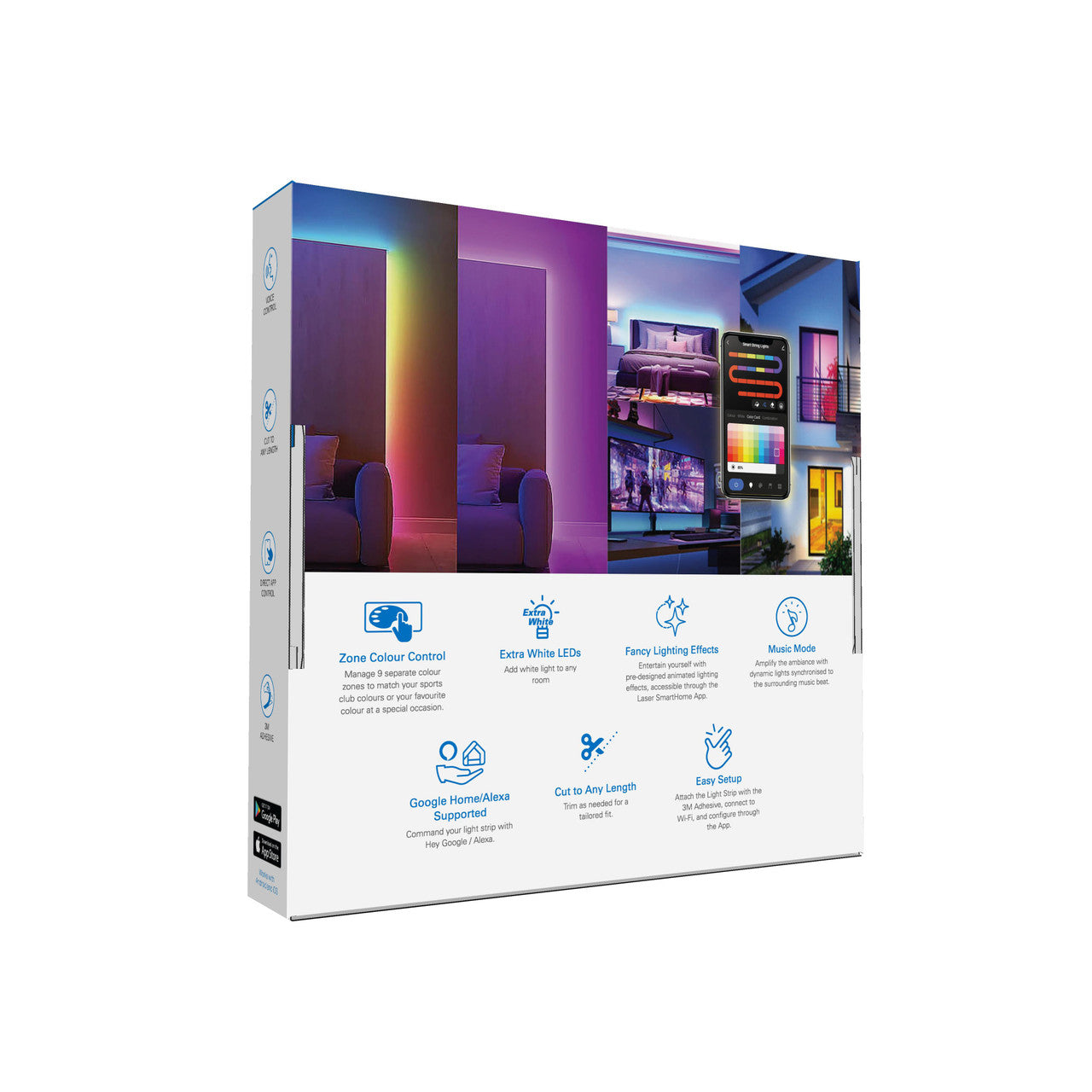 Laser Smart LED Multicolour Strip Light - 3 metres 10