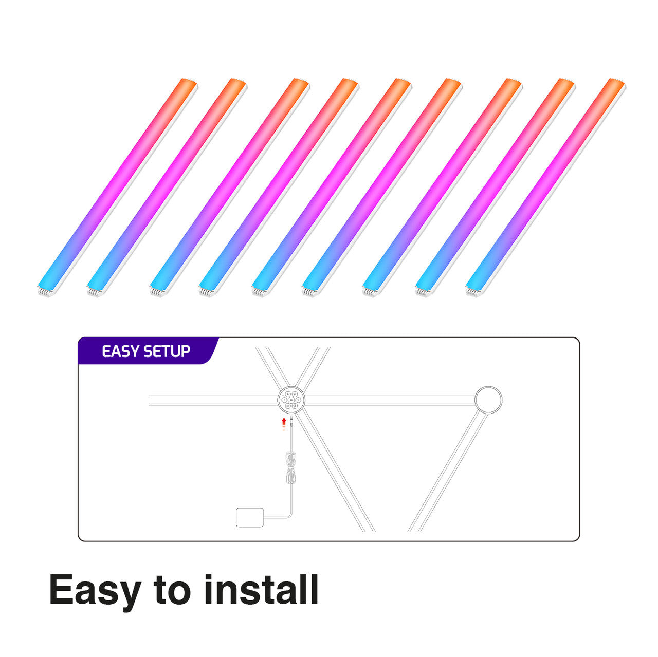 Laser Smart AmbiColour Light Bars RGB WiFi 4