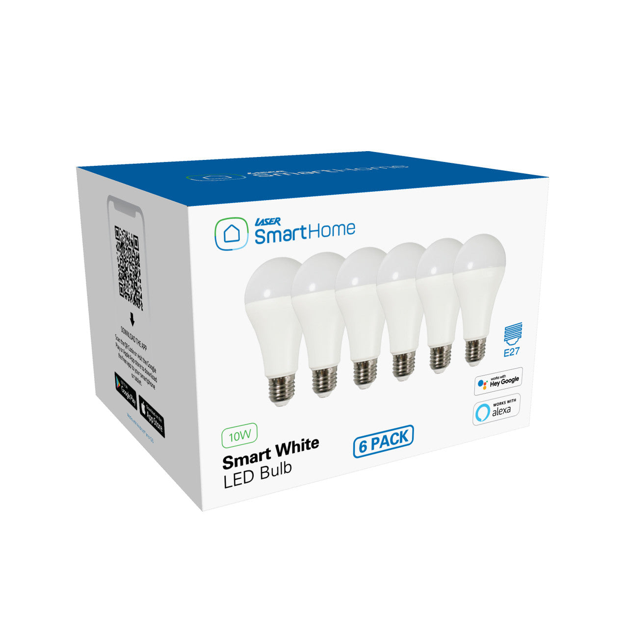 Laser Smart White LED Bulb E27 6 Pack – Wi-Fi Control 3