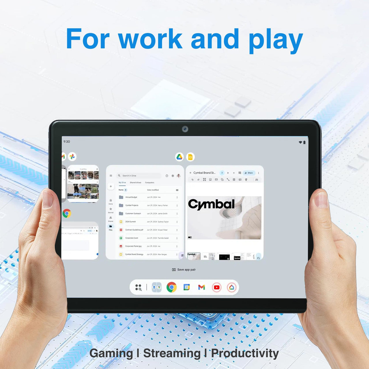 Laser 10 Inch Android Tablet 64GB with Case 10