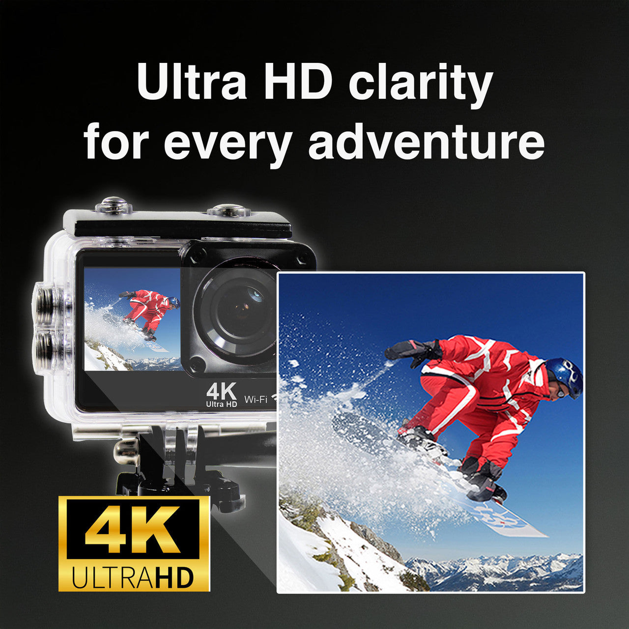 Navig8r Trek 4K Dual Screen Action Camera 3