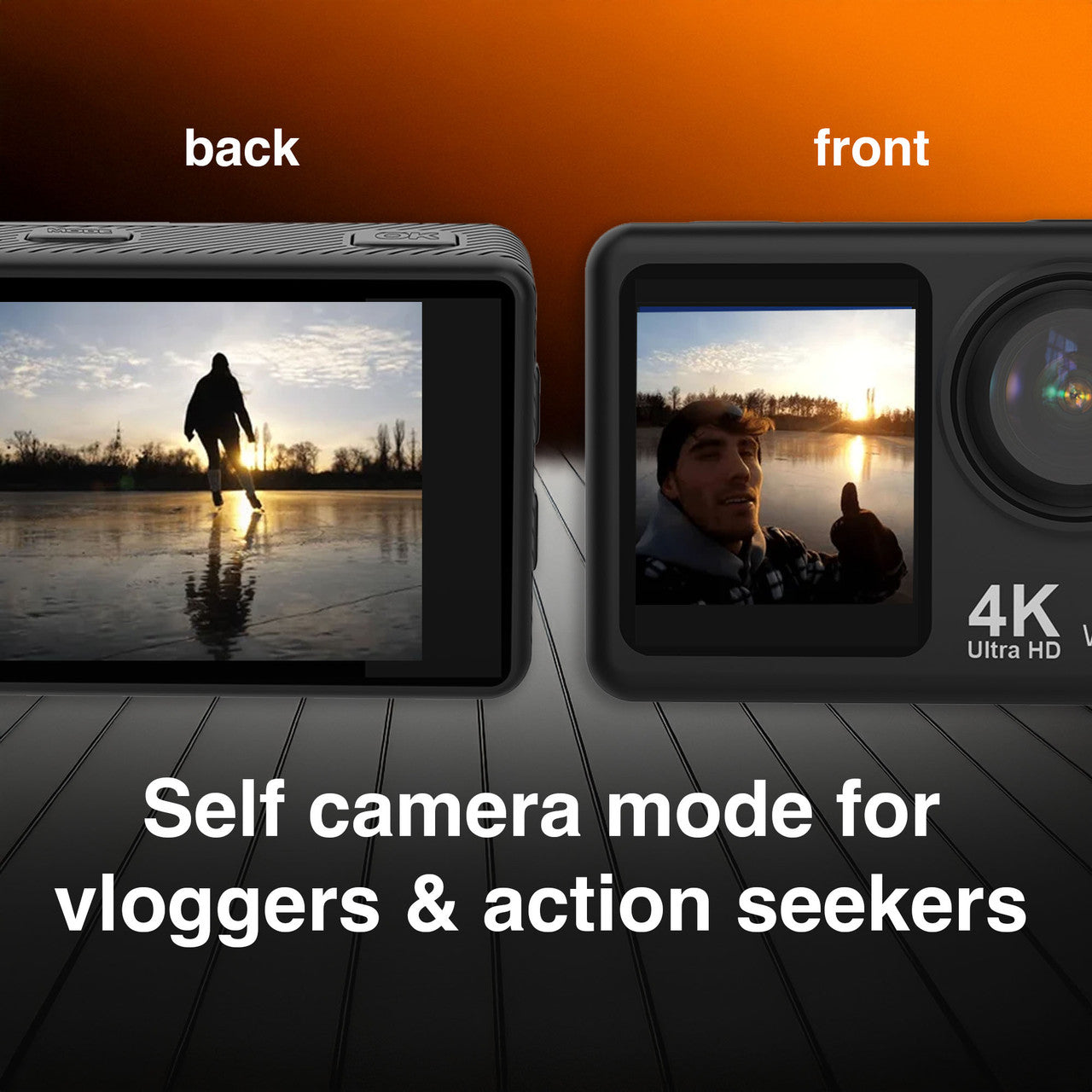 Navig8r Trek 4K Dual Screen Action Camera 4