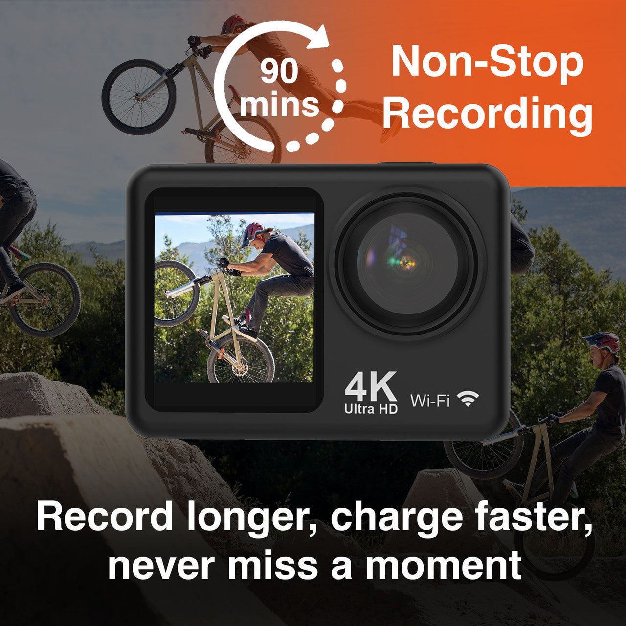 Navig8r Trek 4K Dual Screen Action Camera 5
