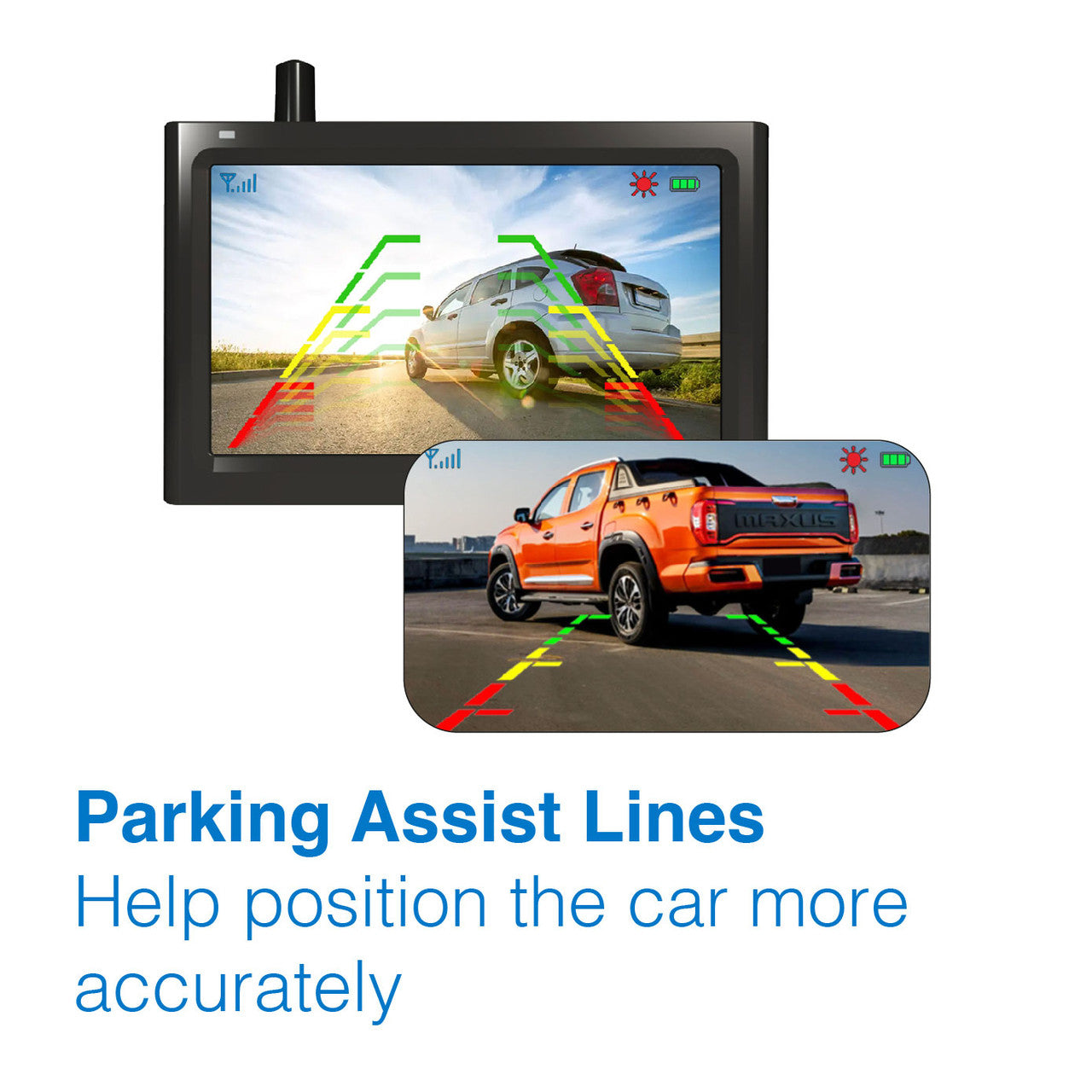 Laser 4.3" Wireless Solar Parking Camera with Monitor 3