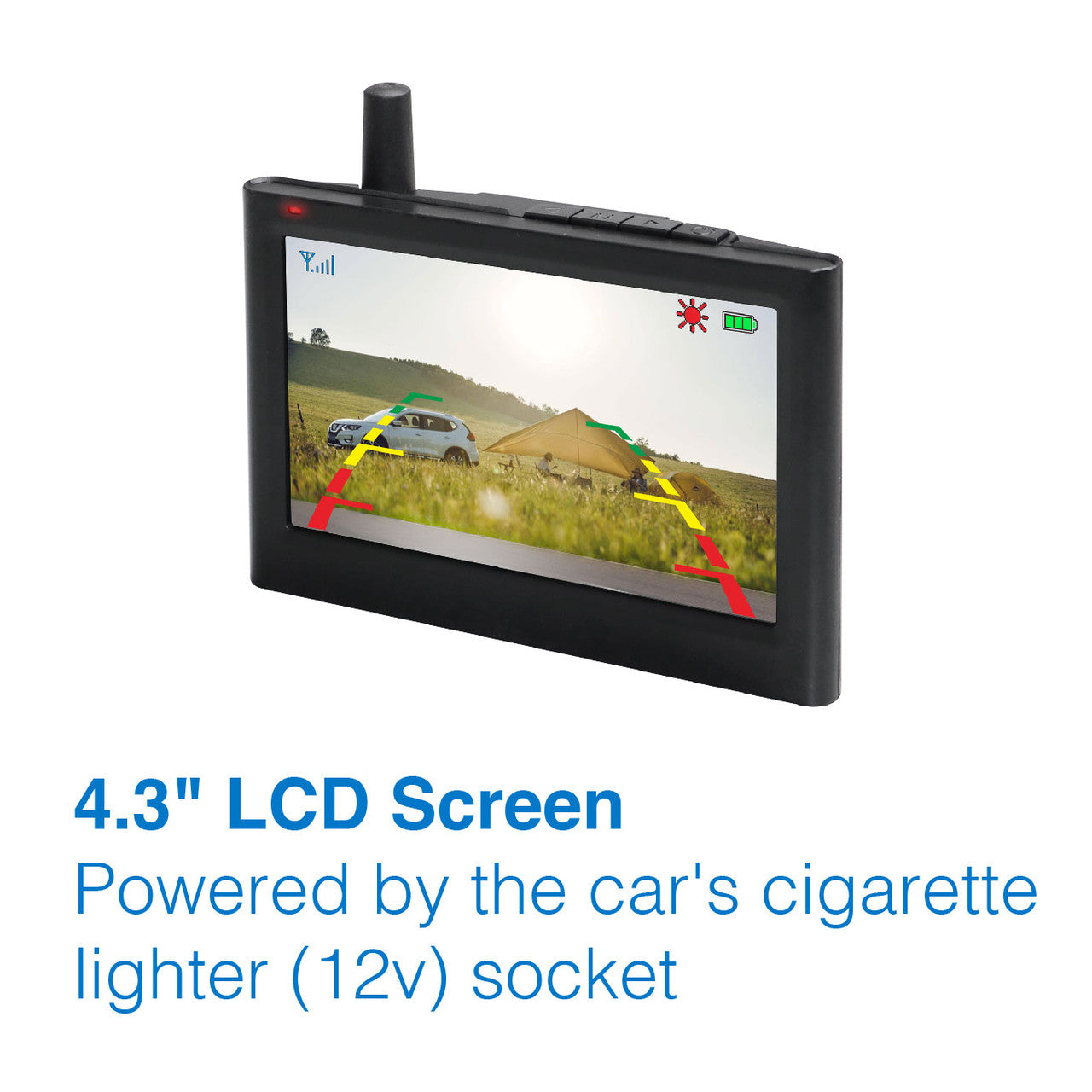 Laser 4.3" Wireless Solar Parking Camera with Monitor 5