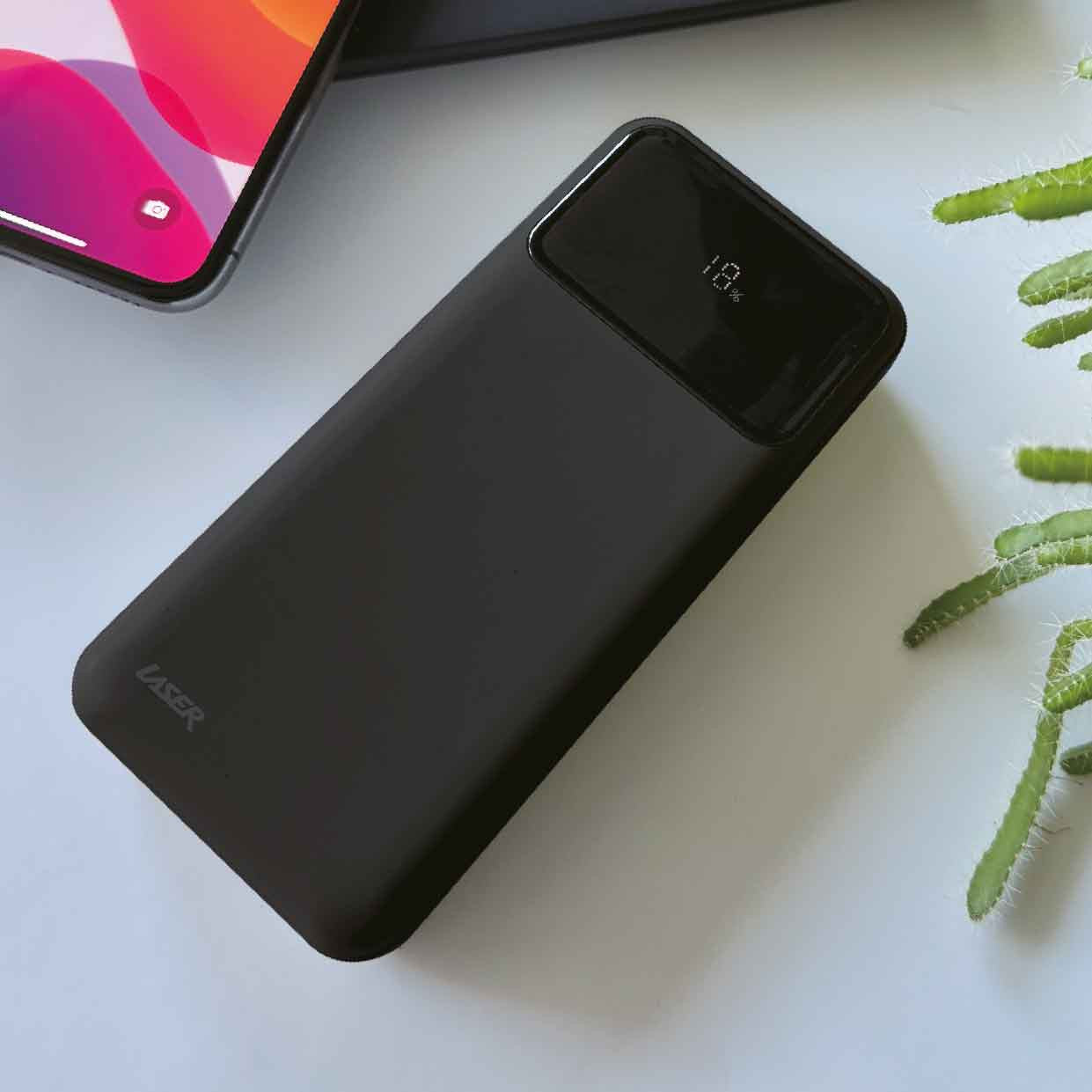 Laser 10000mAh Powerbank 18W PD with LED Indicator Black 6