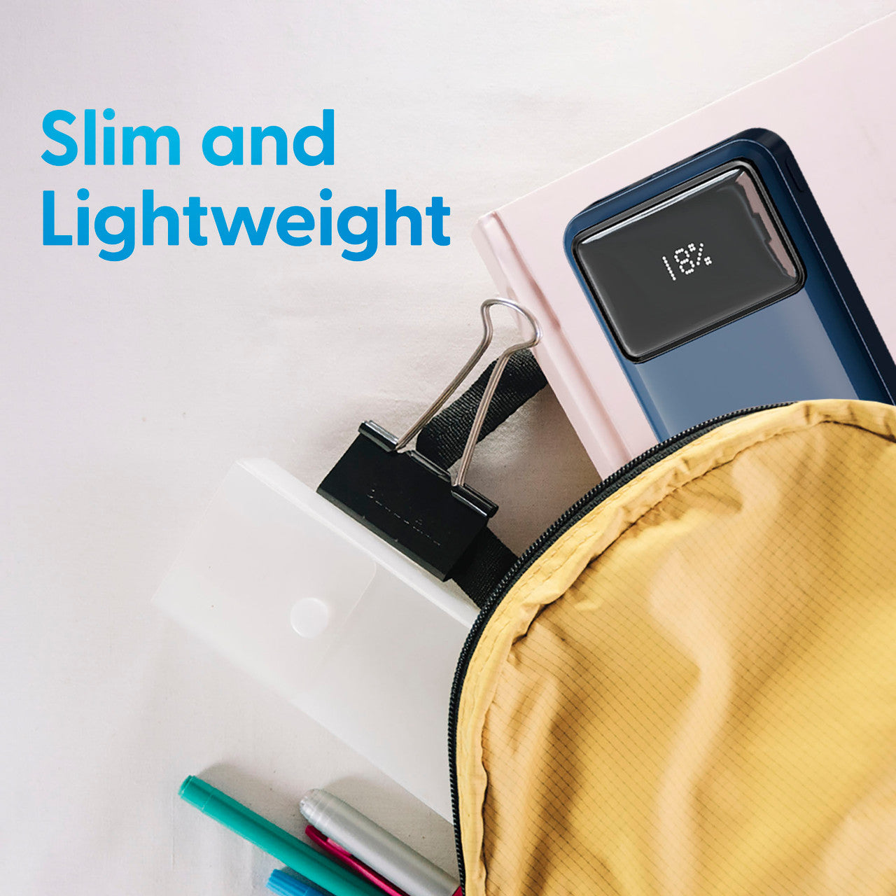 Laser 10000mAh Powerbank 18W PD with LED Navy 4