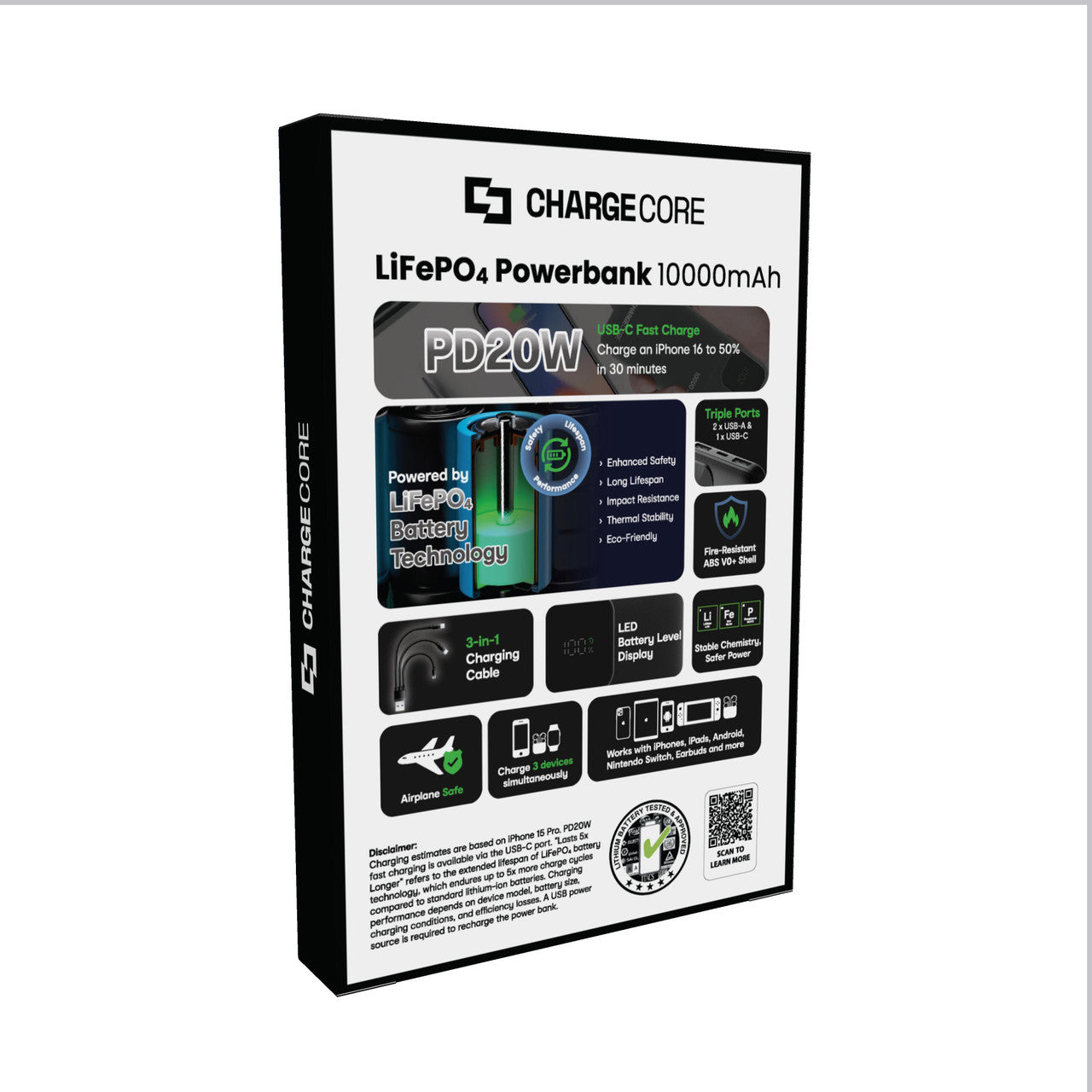ChargeCore SafeCharge Max 10K - Black 14