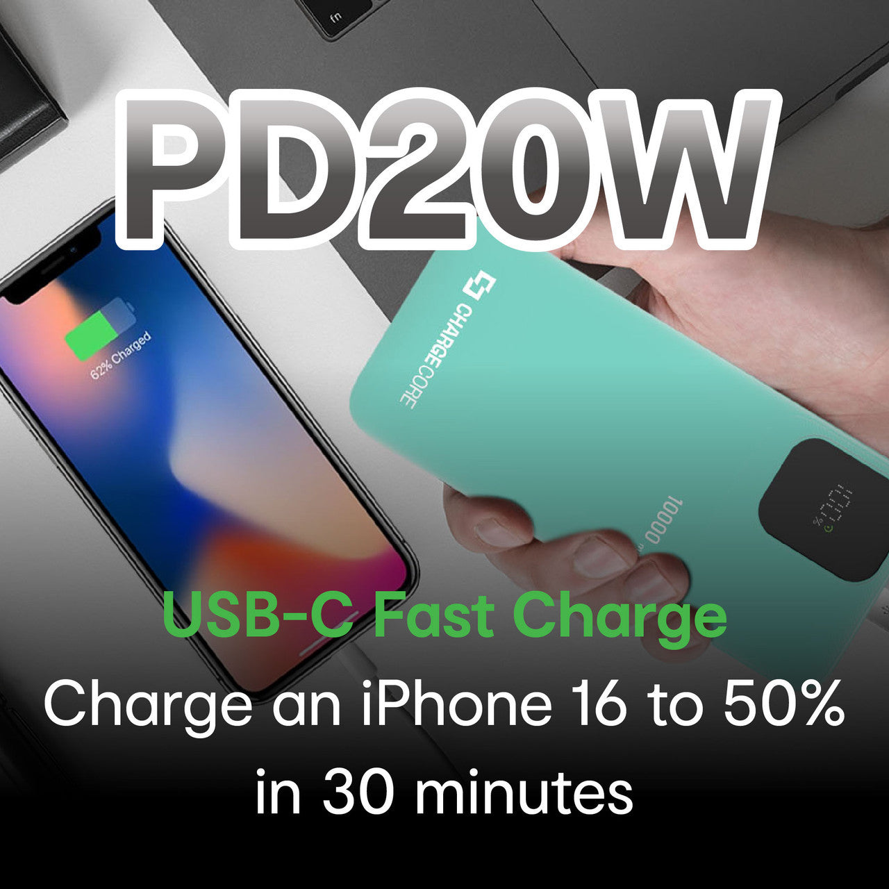 ChargeCore SafeCharge Max 10K - Sunset Coral 9